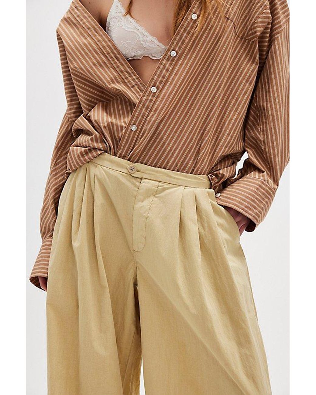 フリーピープル Free People Sabine Striped Articulated Shirt レディース シャツ トップス Oxford Sabine Striped Articulated Shirt | Free People