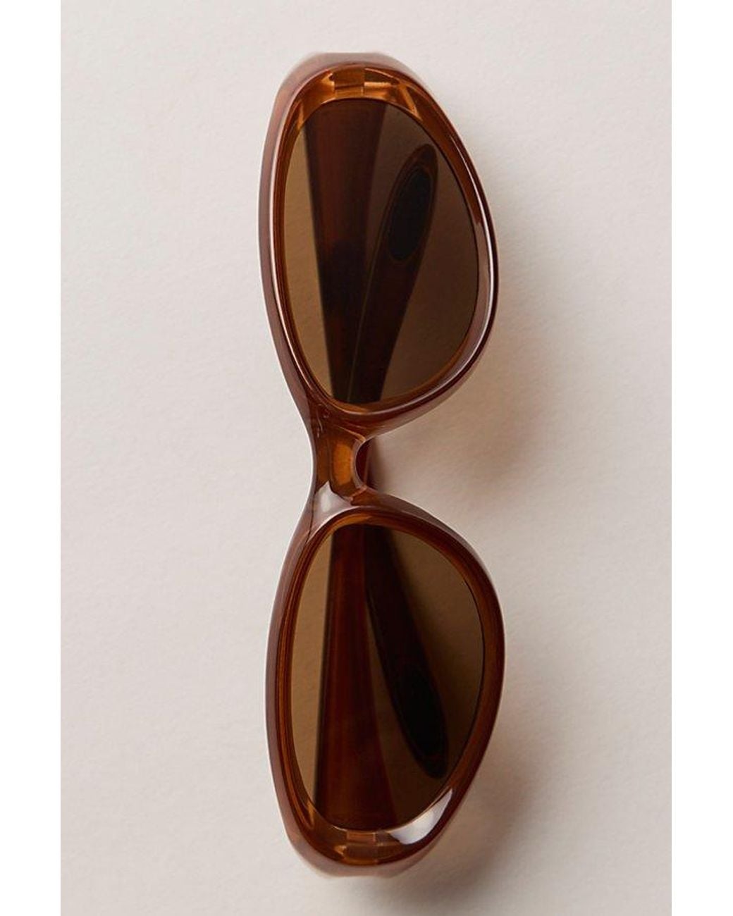 Free People Black Weston Wrap Around Sunglasses