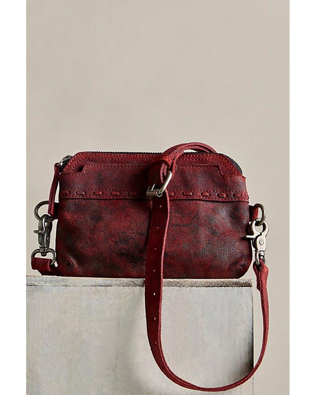 Free People Red Houston Belt Bag