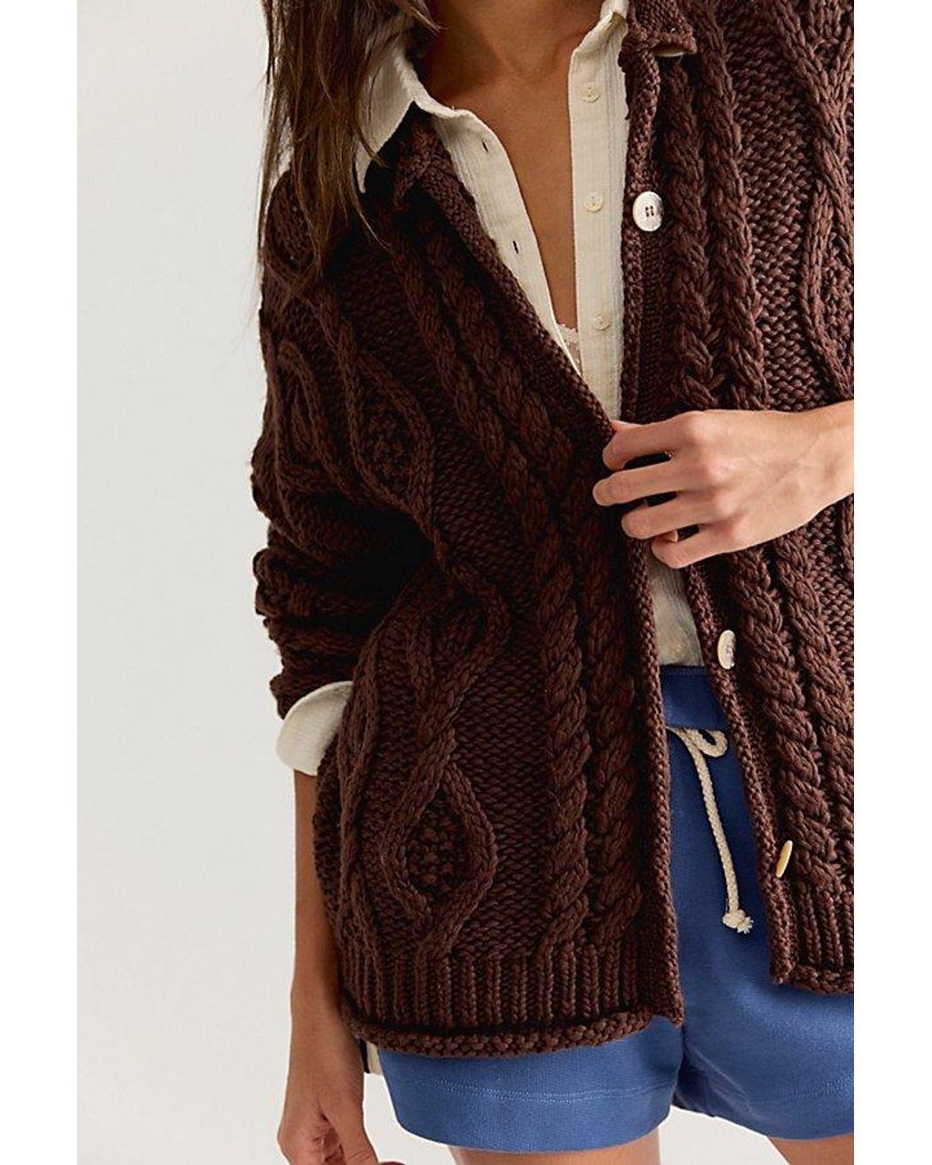 Free People Multicolor Opal Rollneck Knit Cardi