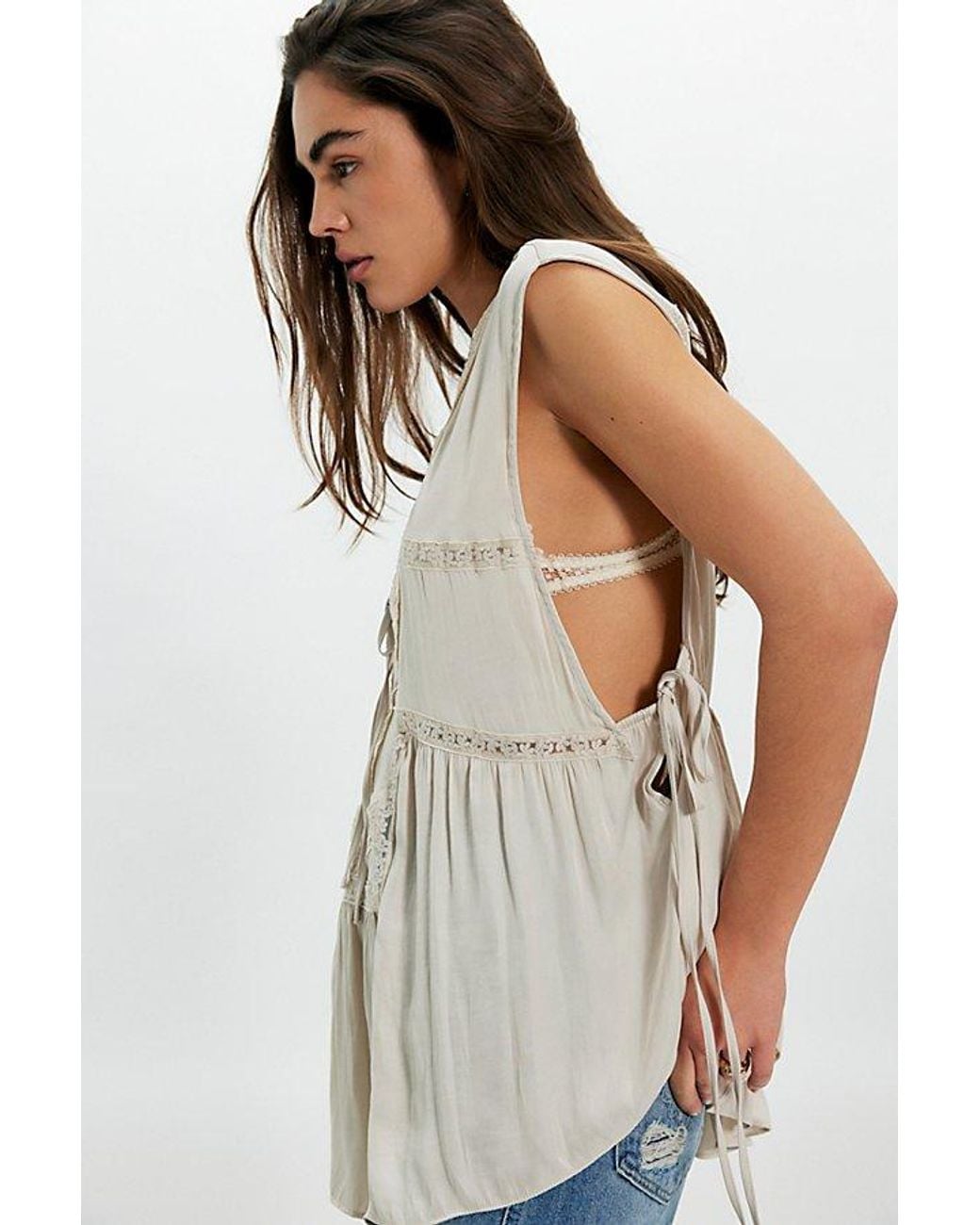 Free People White Penelope Tunic