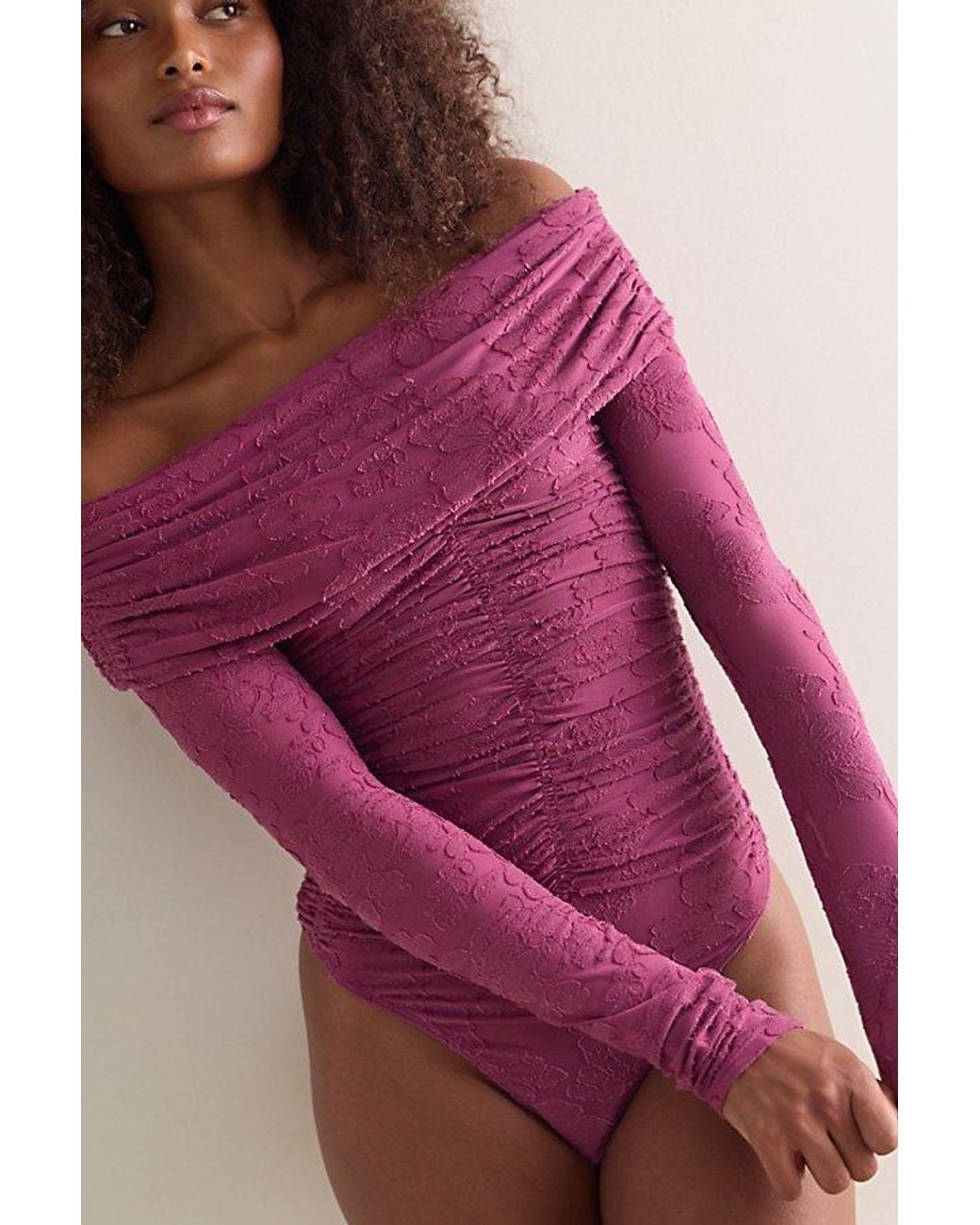 Intimately By Free People Purple Night Shift Bodysuit By