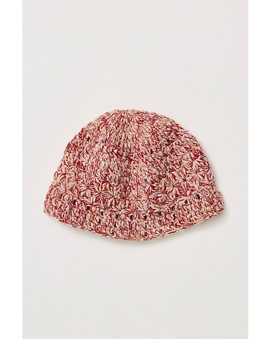 Free People Red Peggy Knitted Skull Cap