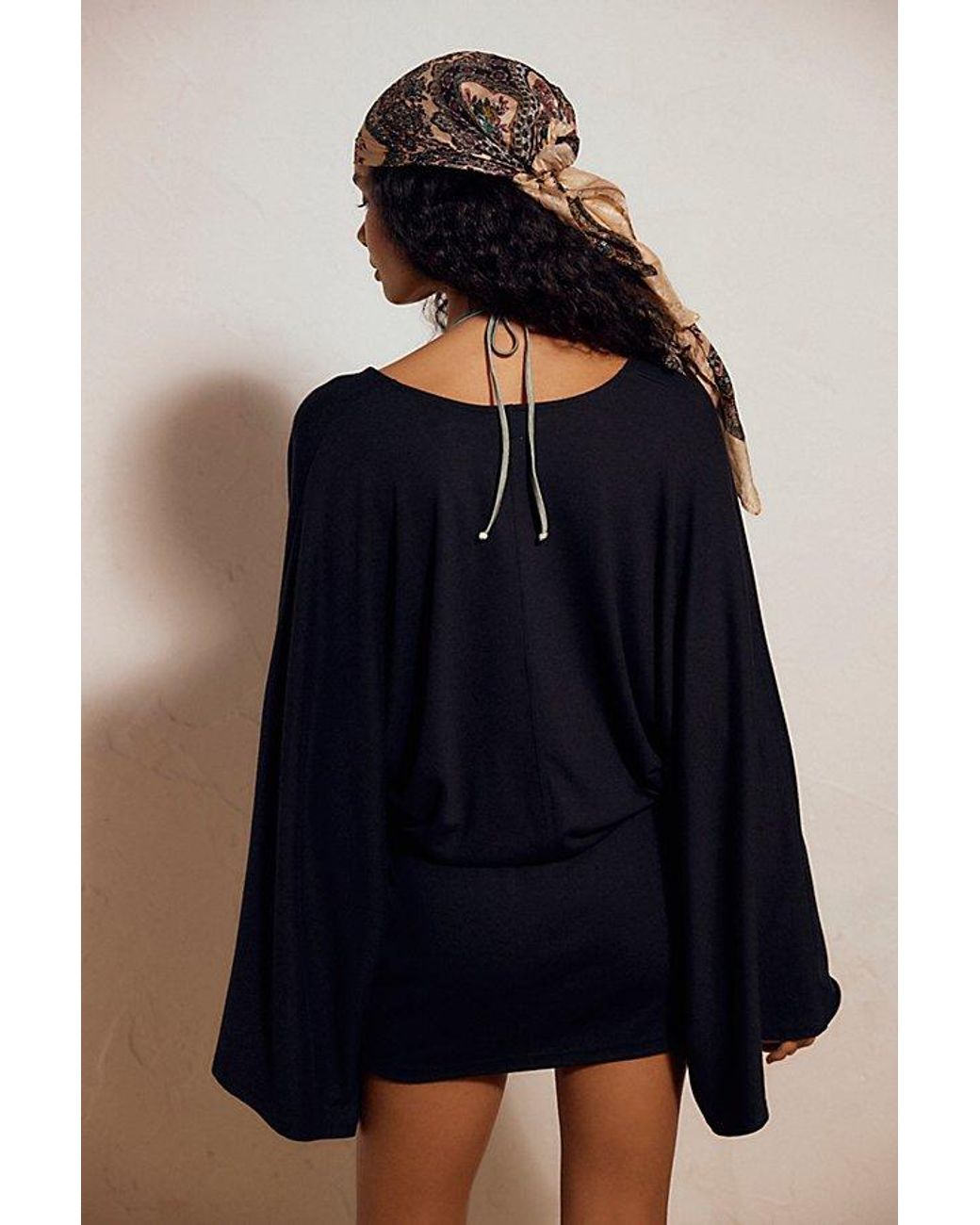 free-est Green Good Feels V-Neck Mini Dress By