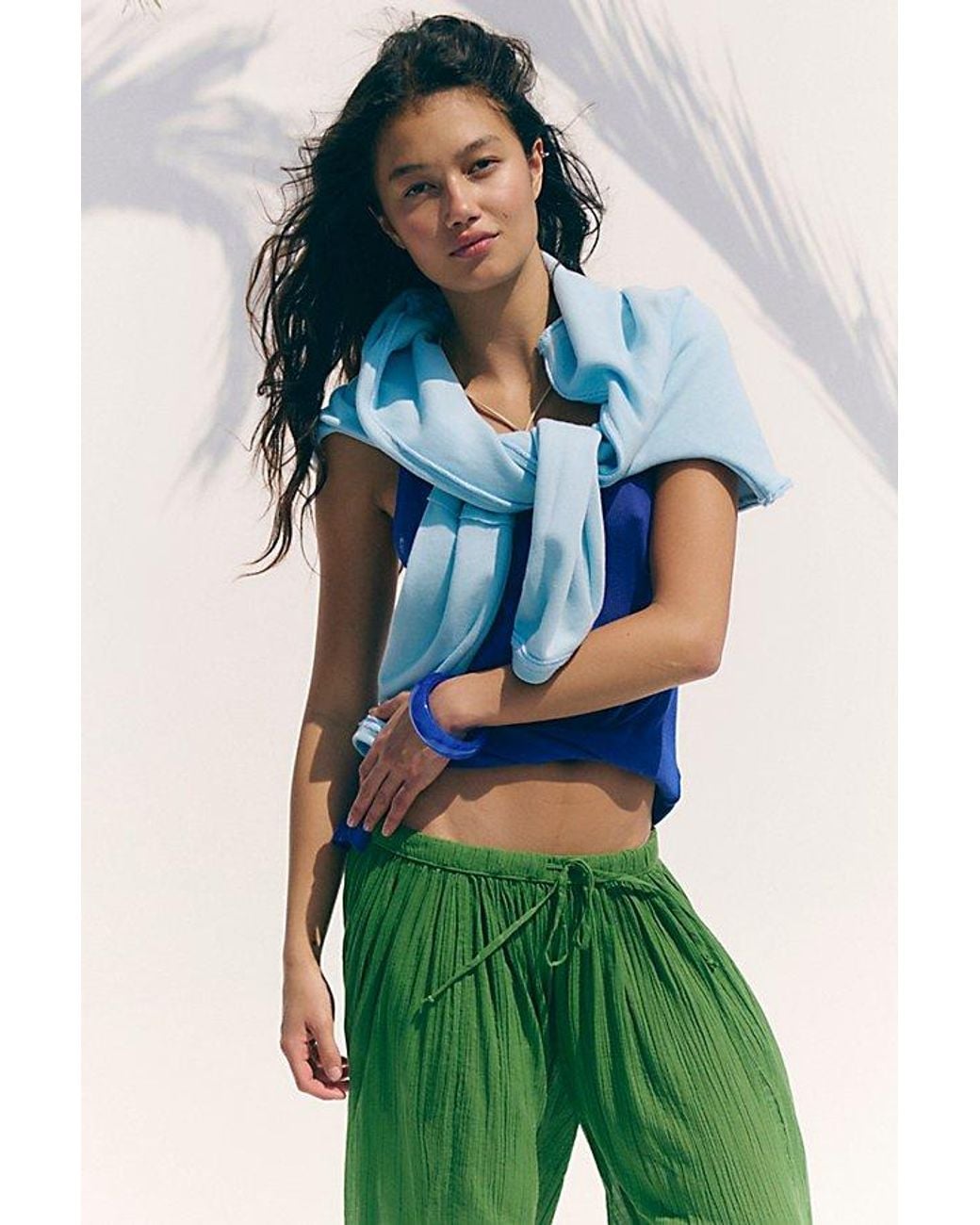 free-est Green Playa Party Balloon Pants By