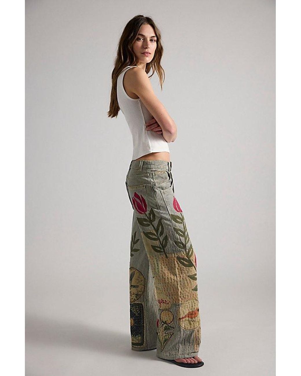 Free People Multicolor Holland Boyfriend Jeans