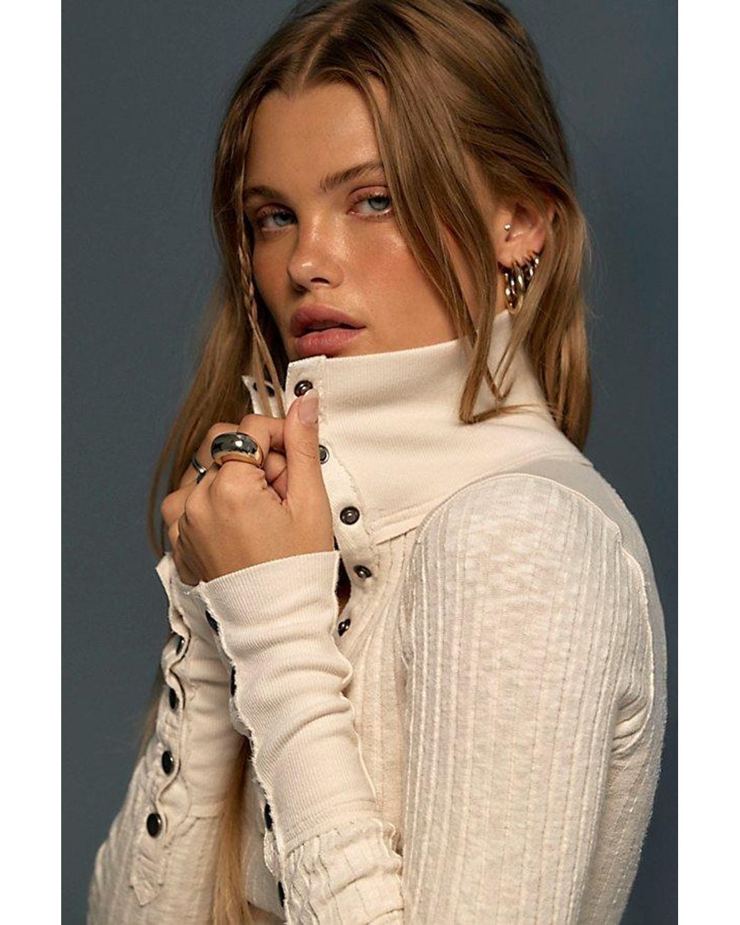 Free People Natural We The Free Surplus Cuff Top
