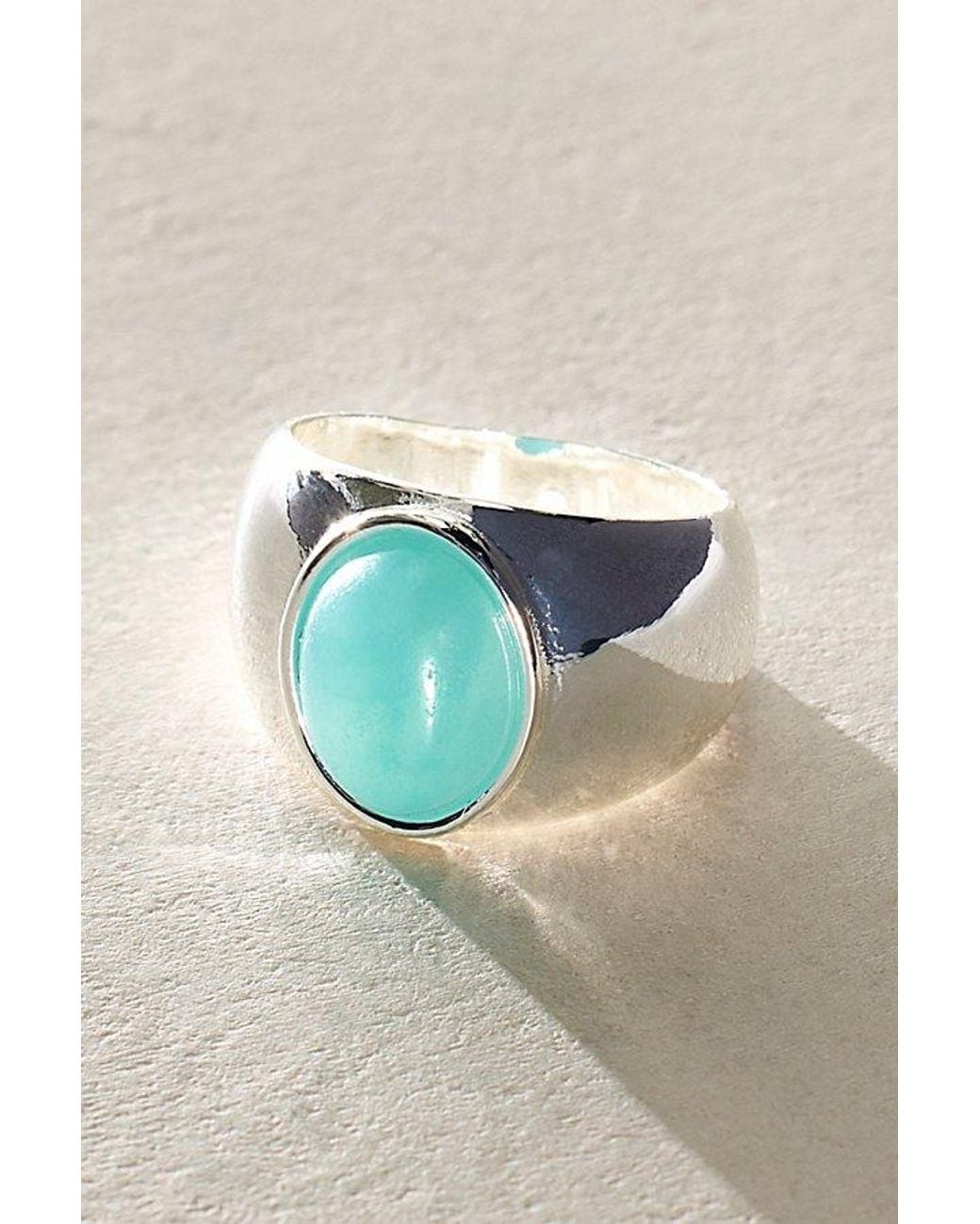 Free People Metallic Glow Stone Ring