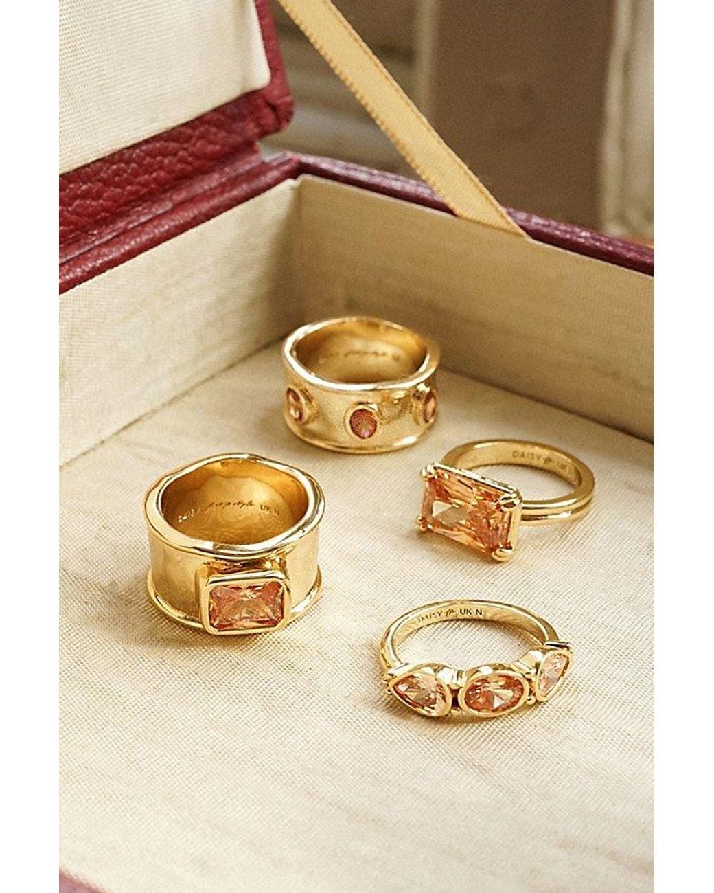 Daisy London Metallic X Free People Alma Single Stone Ring
