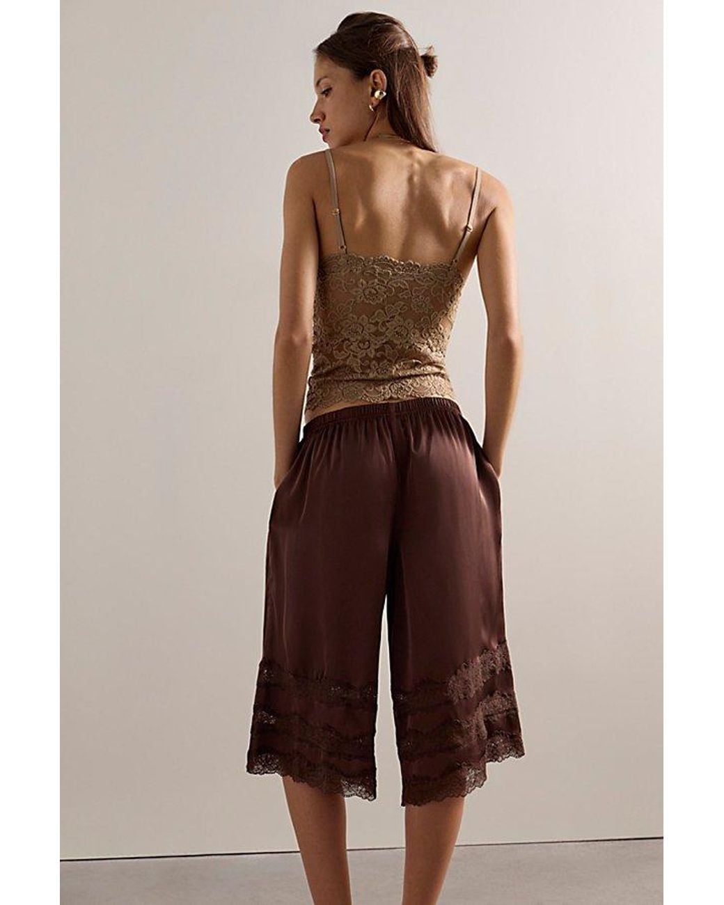 Intimately By Free People Brown Cloud Kiss Shorts By