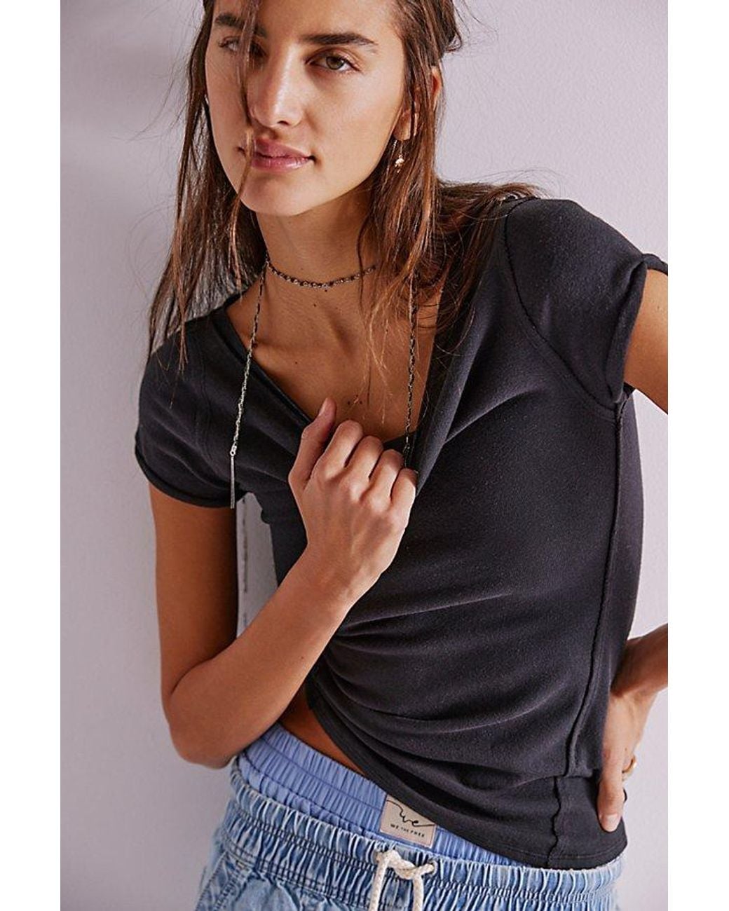 Free People Blue Billie Tee