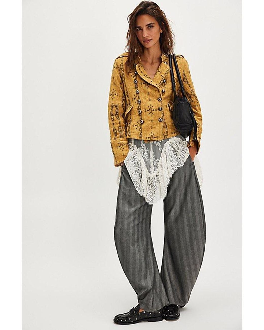 Free People Multicolor Lotty Jacquard Band Jacket