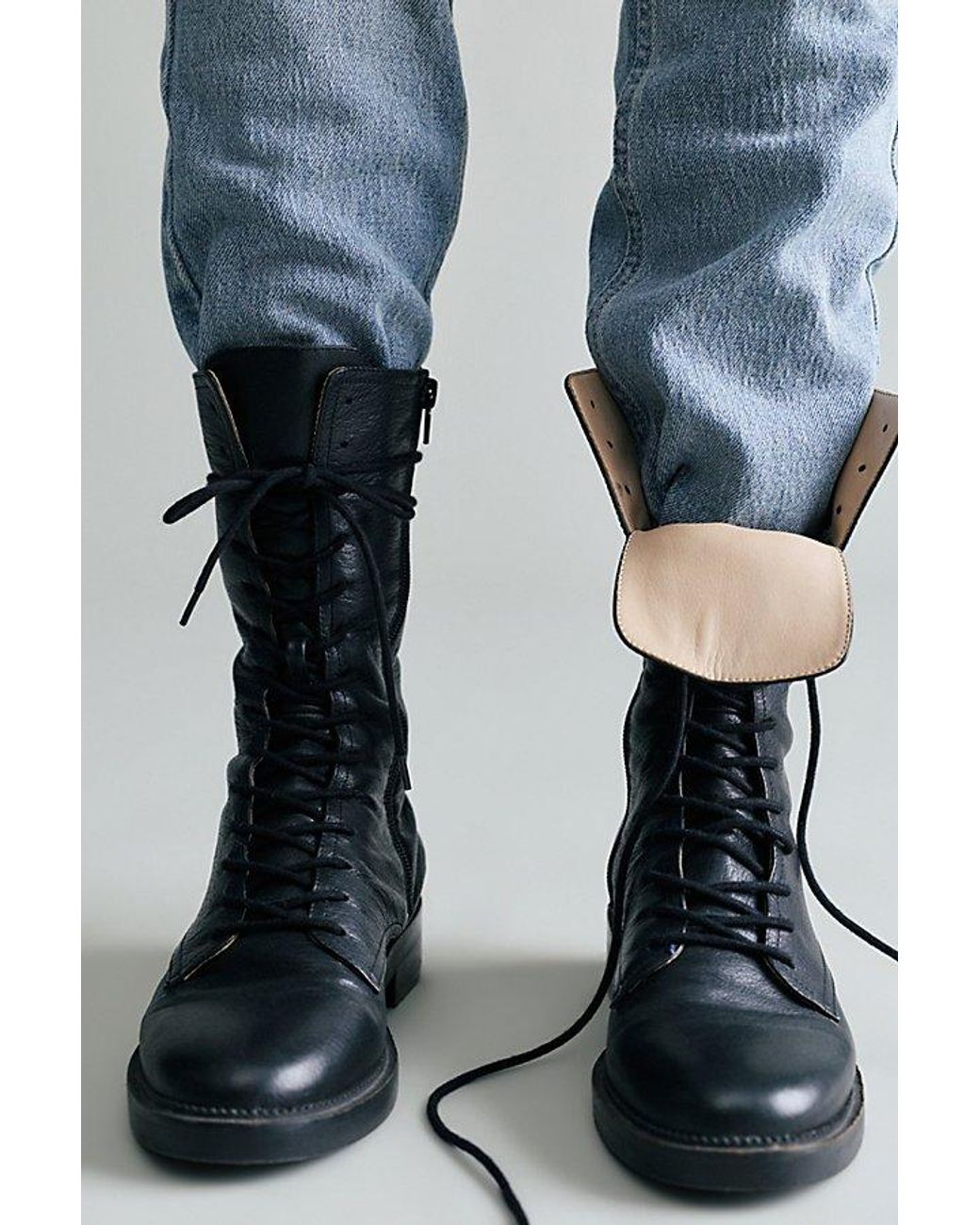Silent D Black Cult Classic Combat Boots