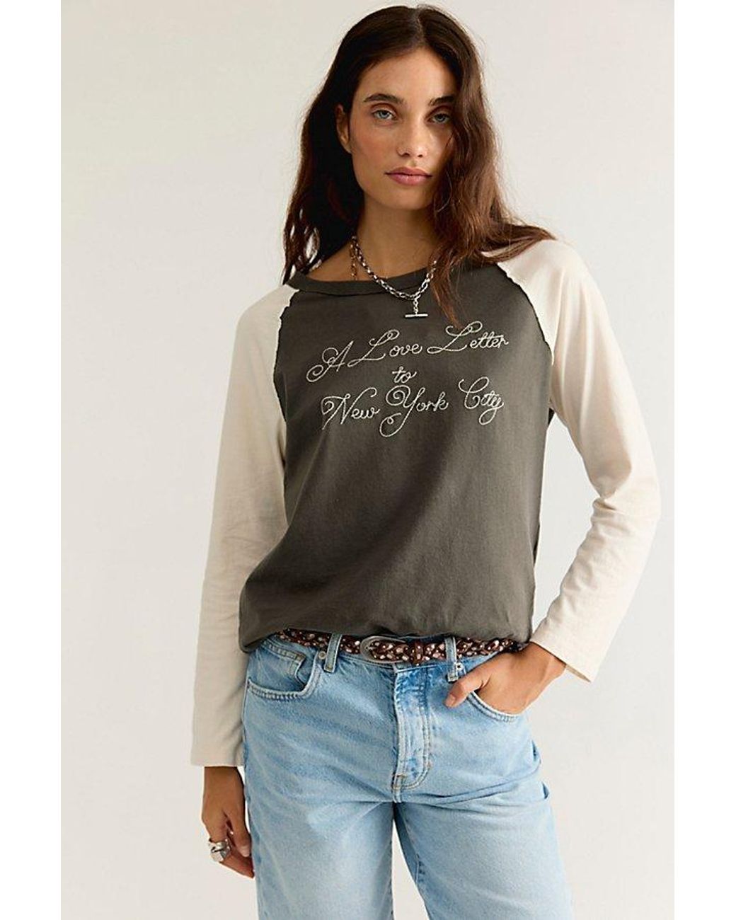 Ragabond Multicolor Love Letters Raglan Tee By