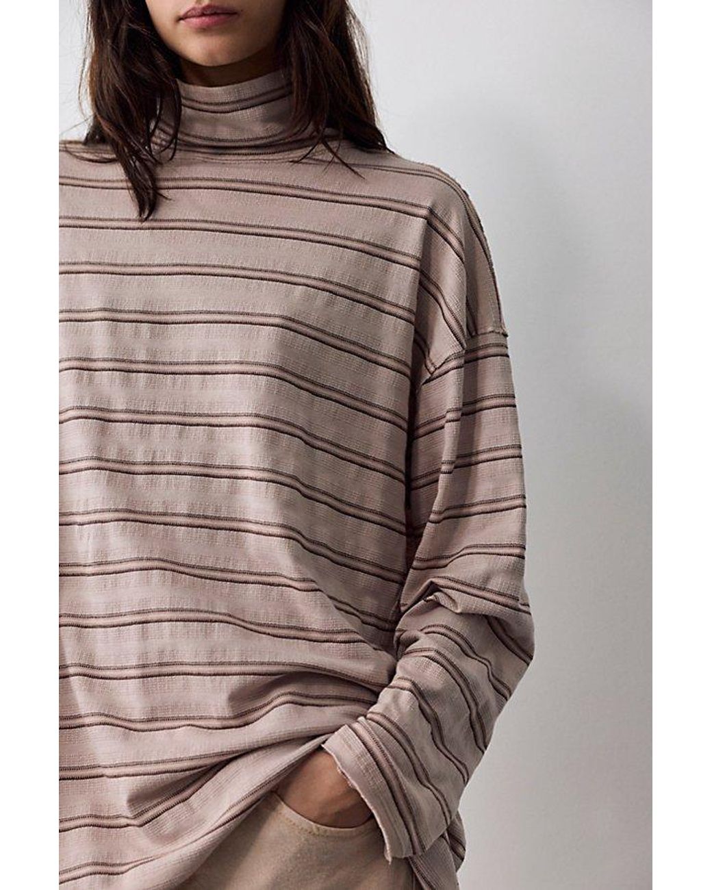 Free People Multicolor Nevada Striped Long-Sleeve Tee By