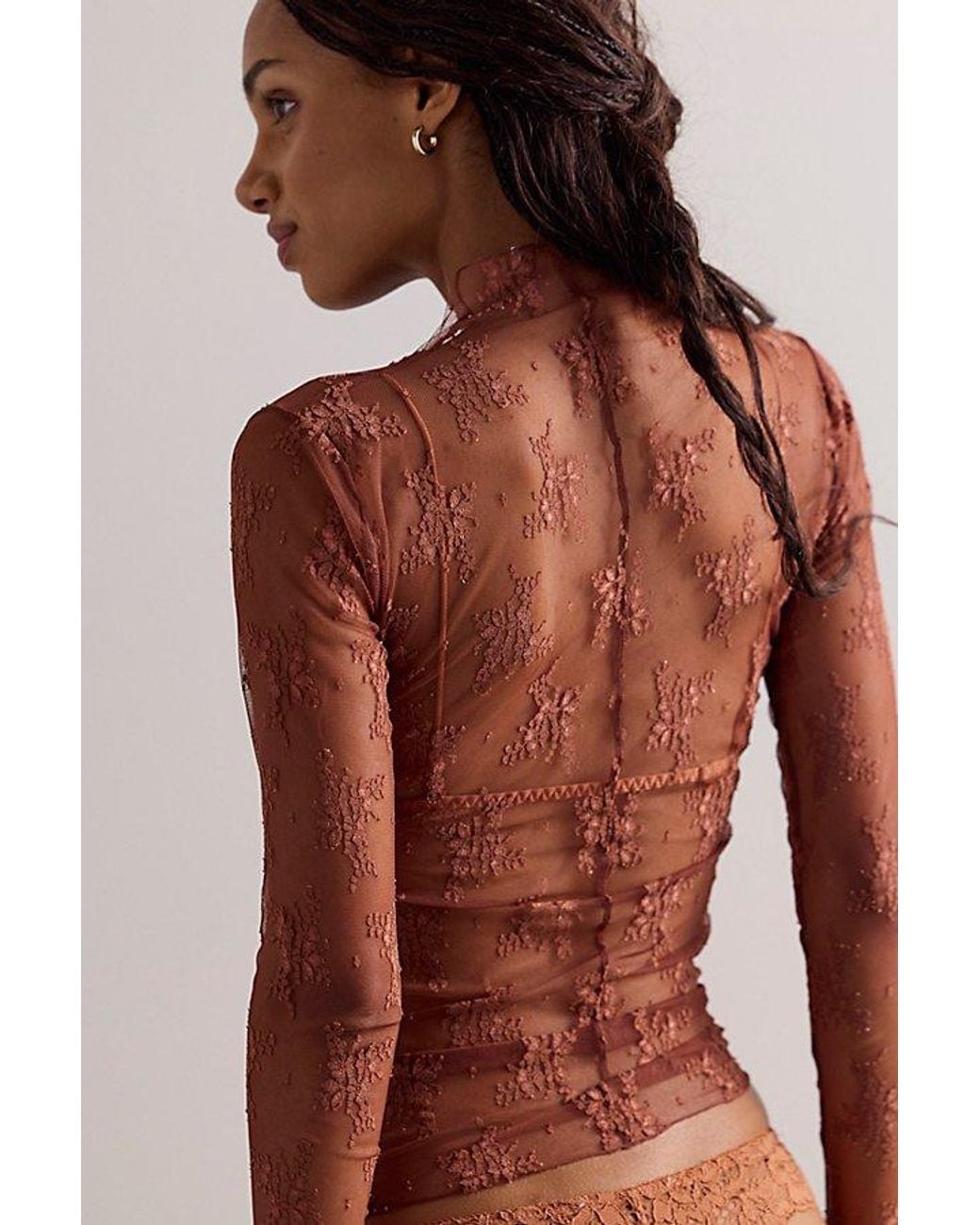 Intimately By Free People Orange Lady Lux Layering Top By