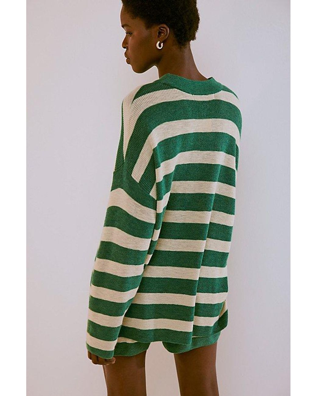 free-est Green Malibu Surf Sweater Co-Ord By