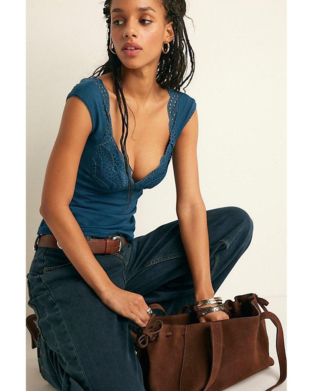 Intimately By Free People Blue Blush Hour Tee By