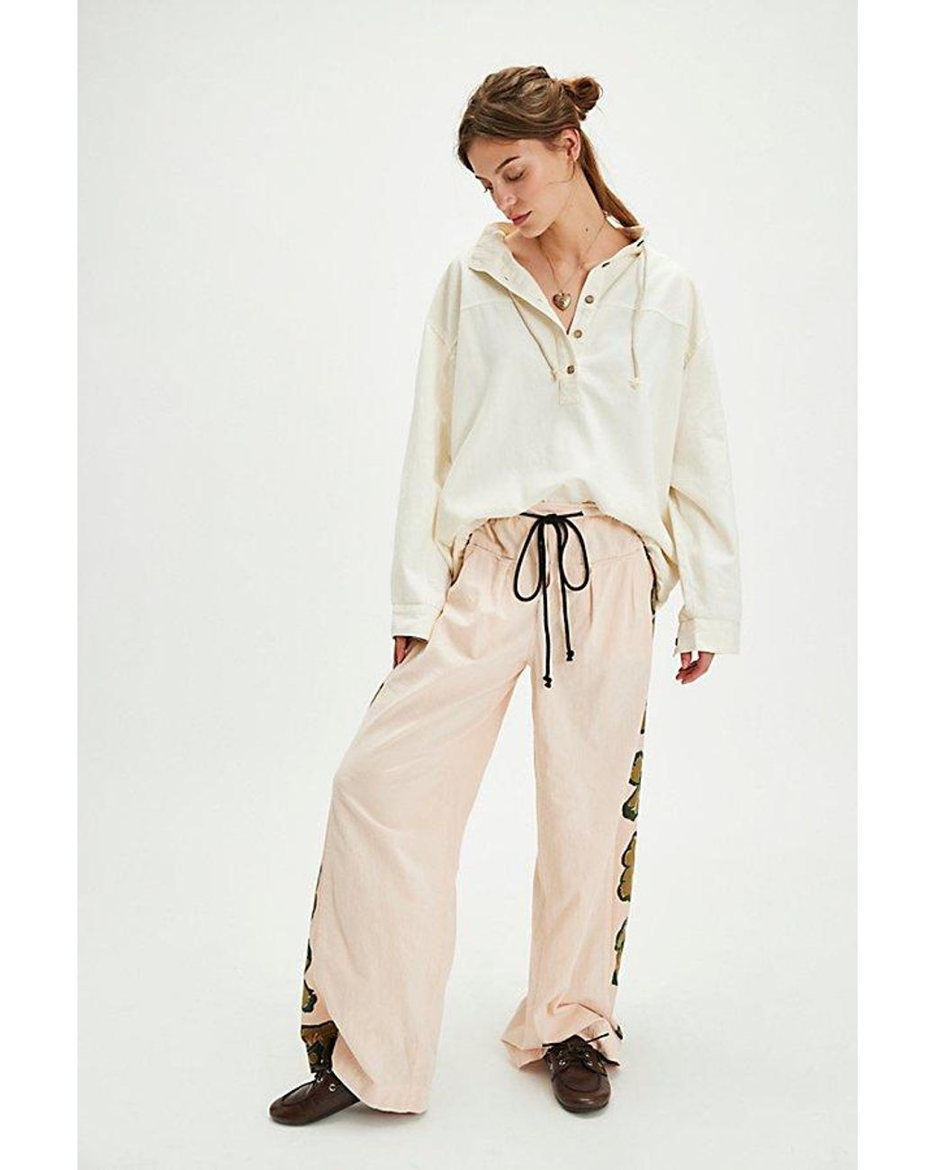 Free People Hudson Canyon Side Printed Pants in Natural | Lyst Free People Hudson Canyon Side Printed Pants in Natural | Lyst
