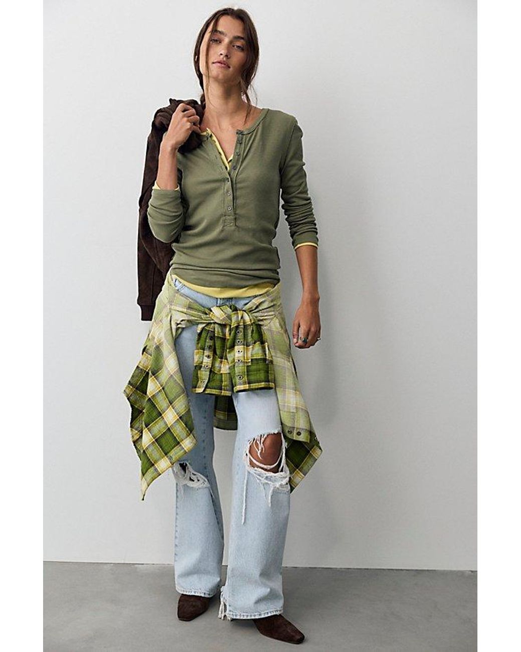 Free People Green Jamie Henley
