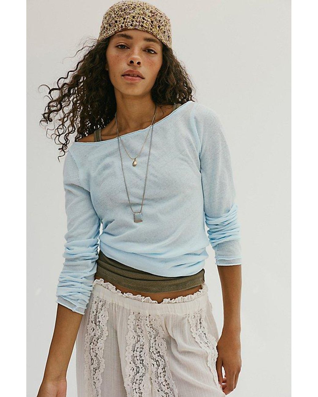 Free People White Most Loved Long Sleeve