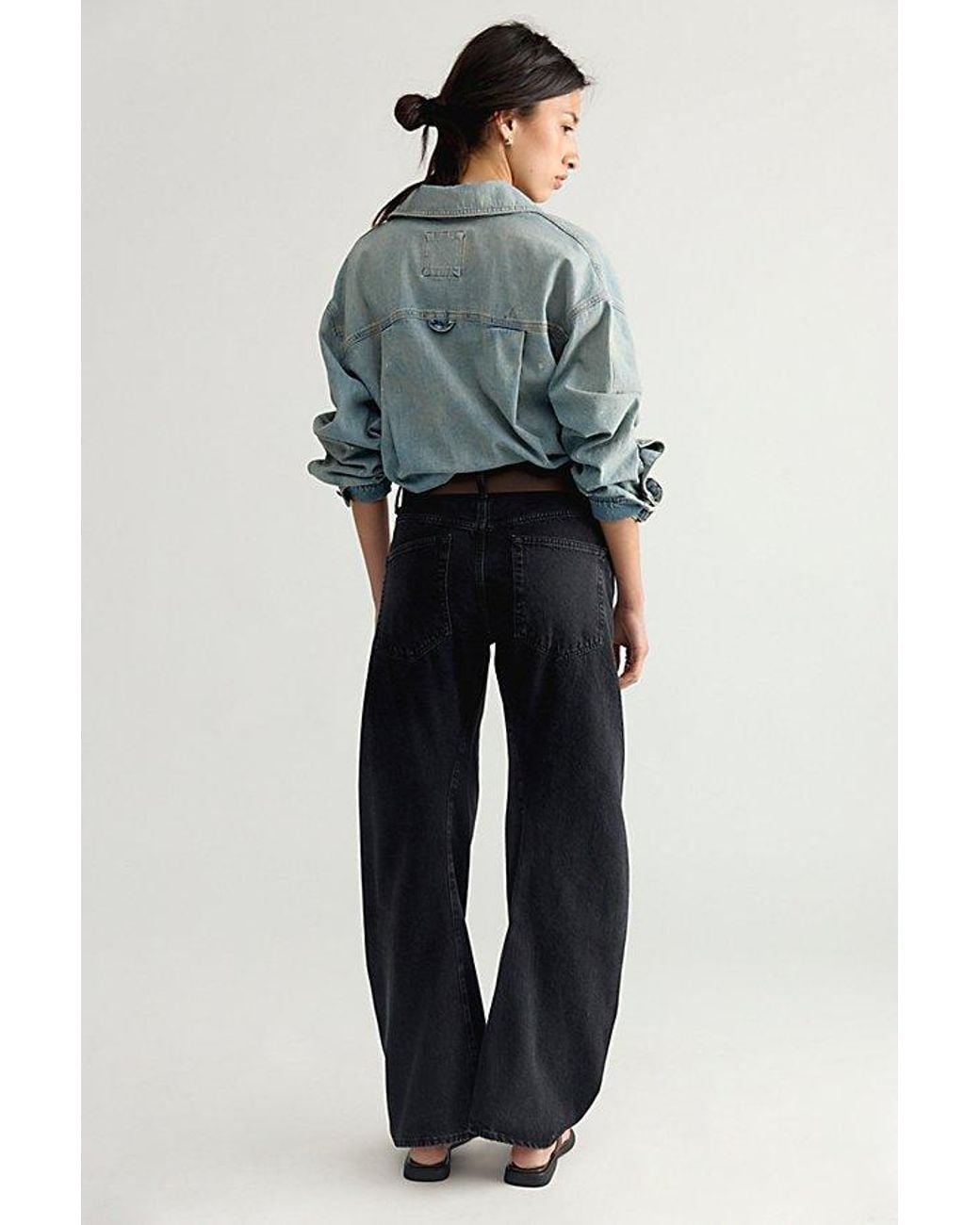 Agolde Blue Spiral Twisted Seam Jeans
