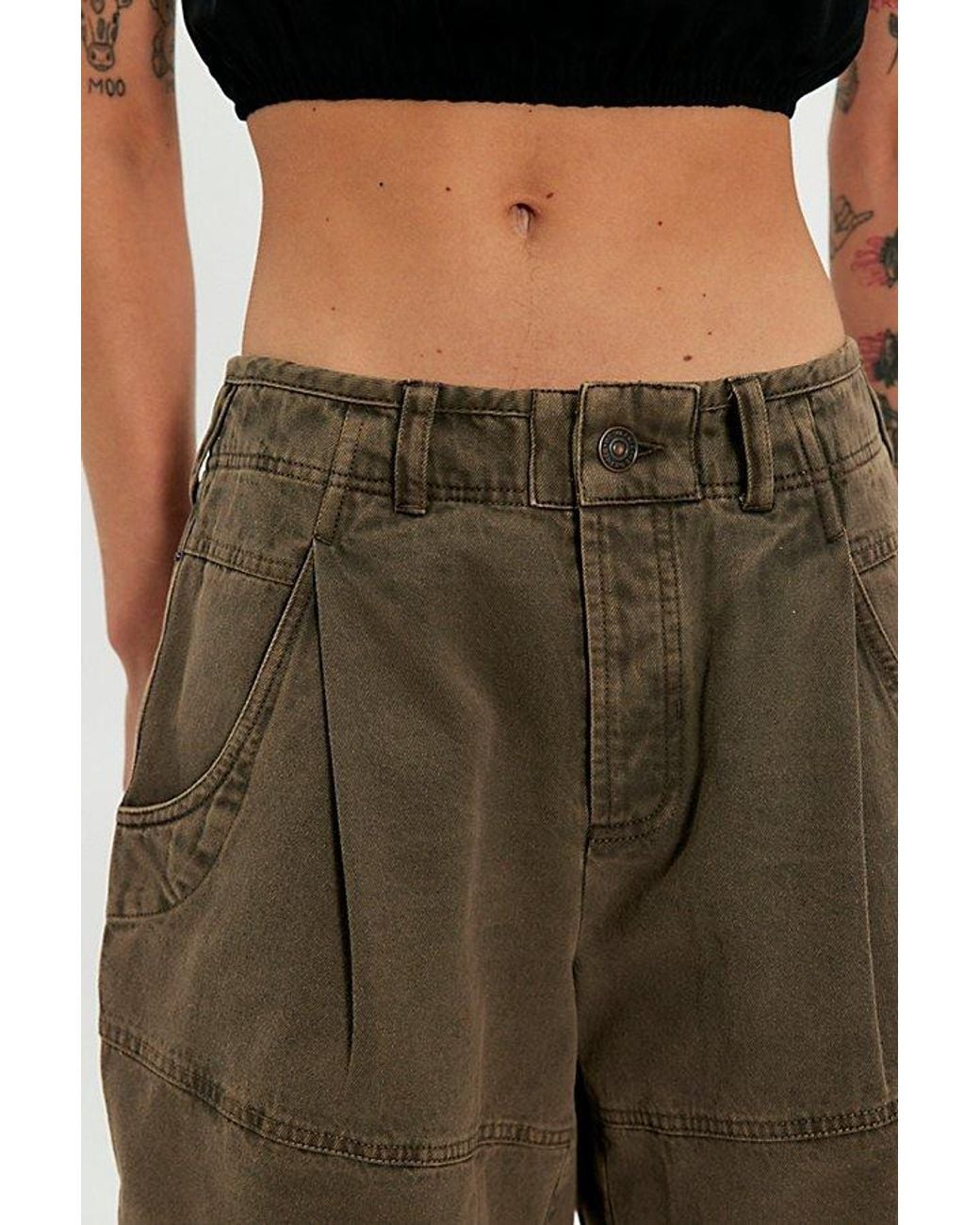 Free People Multicolor Wild Rebel Barrel Shorts