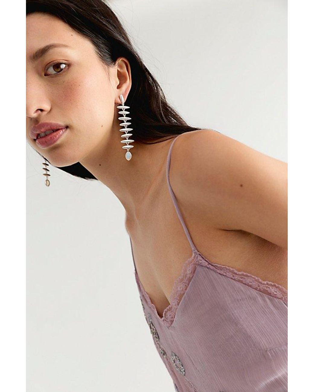 Free People Black Carmen Statement Earrings