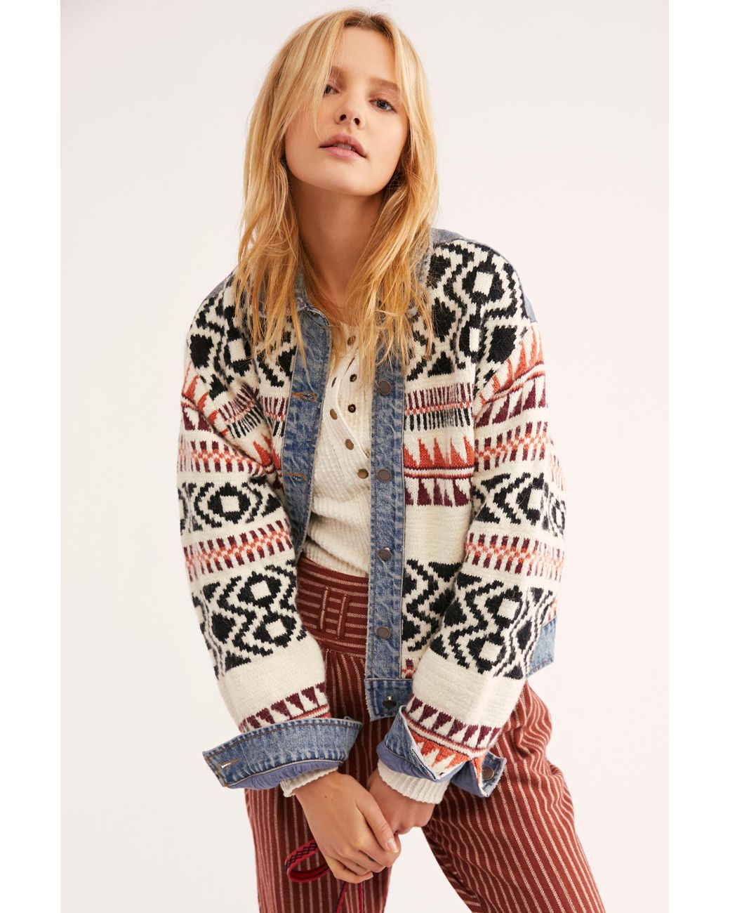 Free People Lakeside Denim Jacket in 