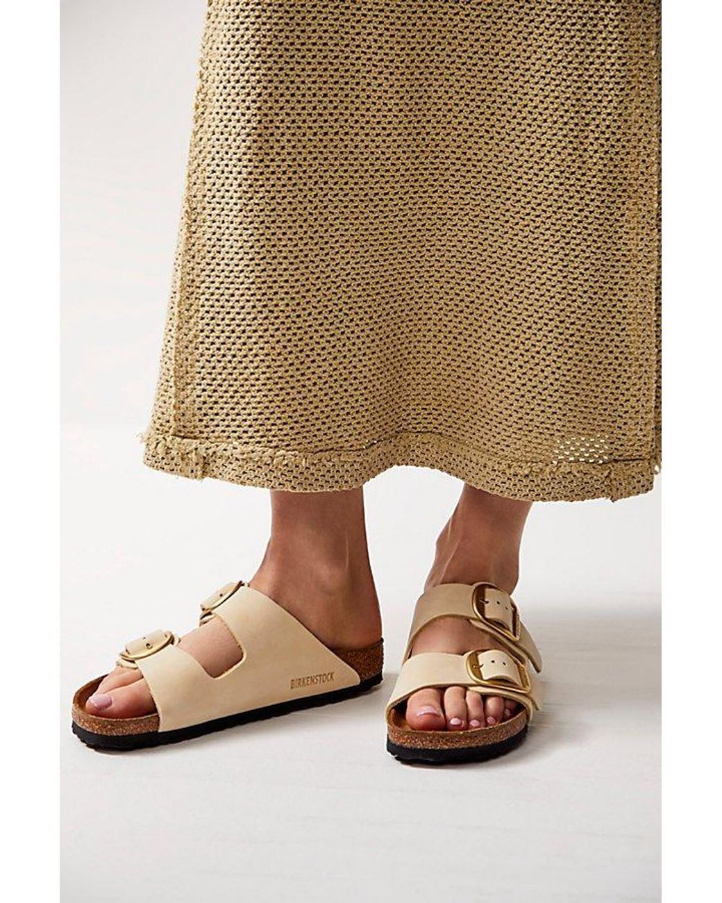 Birkenstock Natural Arizona Big Buckle Sandals