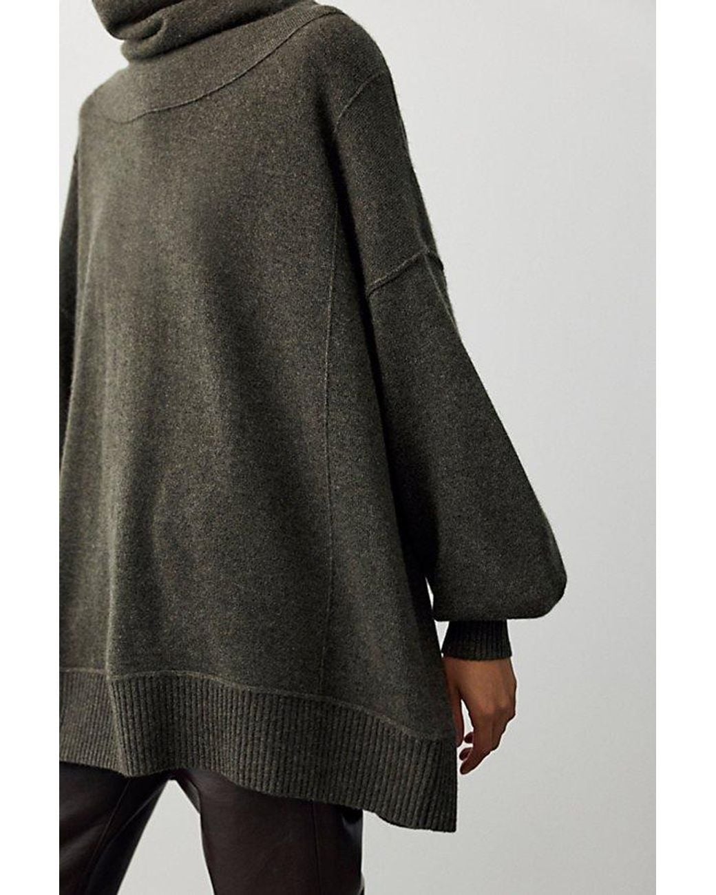 Free People Black Sara Cashmere Tunic
