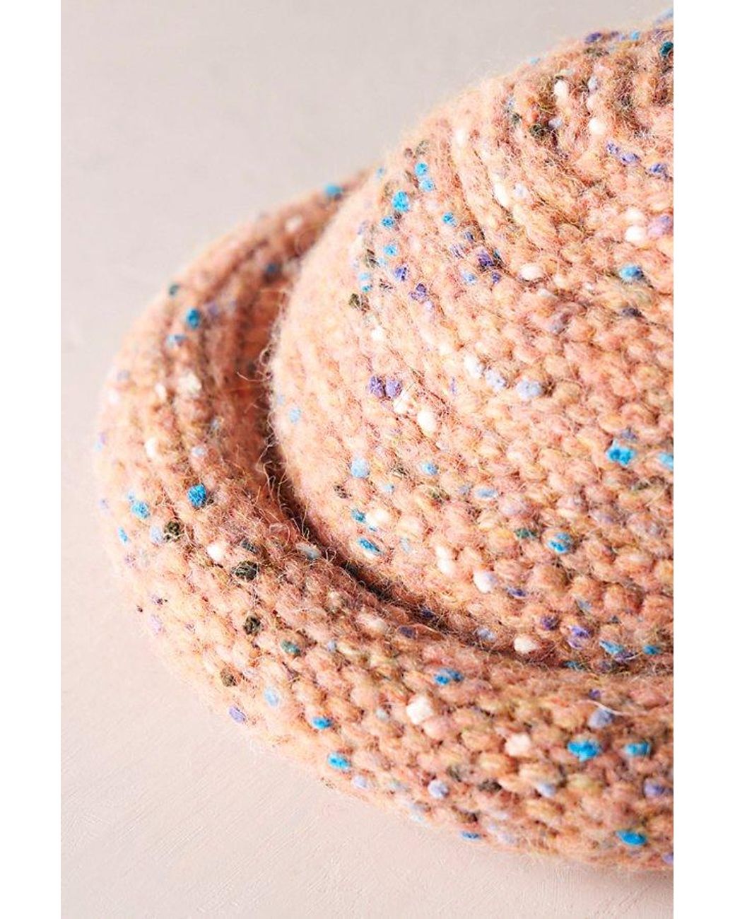 Free People Brown Confetti Cuff Beanie