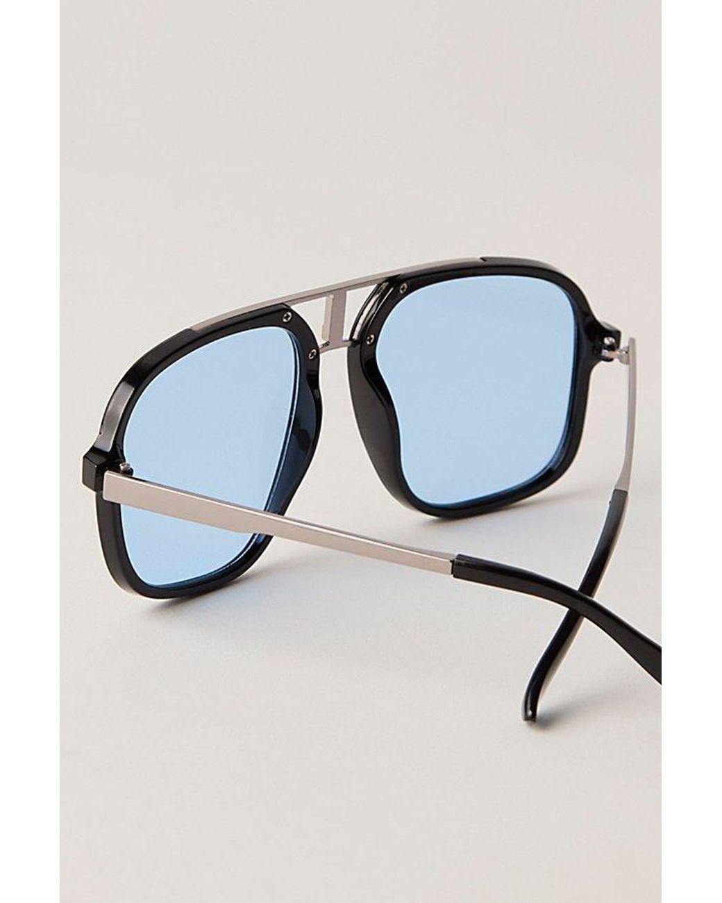 Free People Blue Janis Detail Aviator Sunglasses