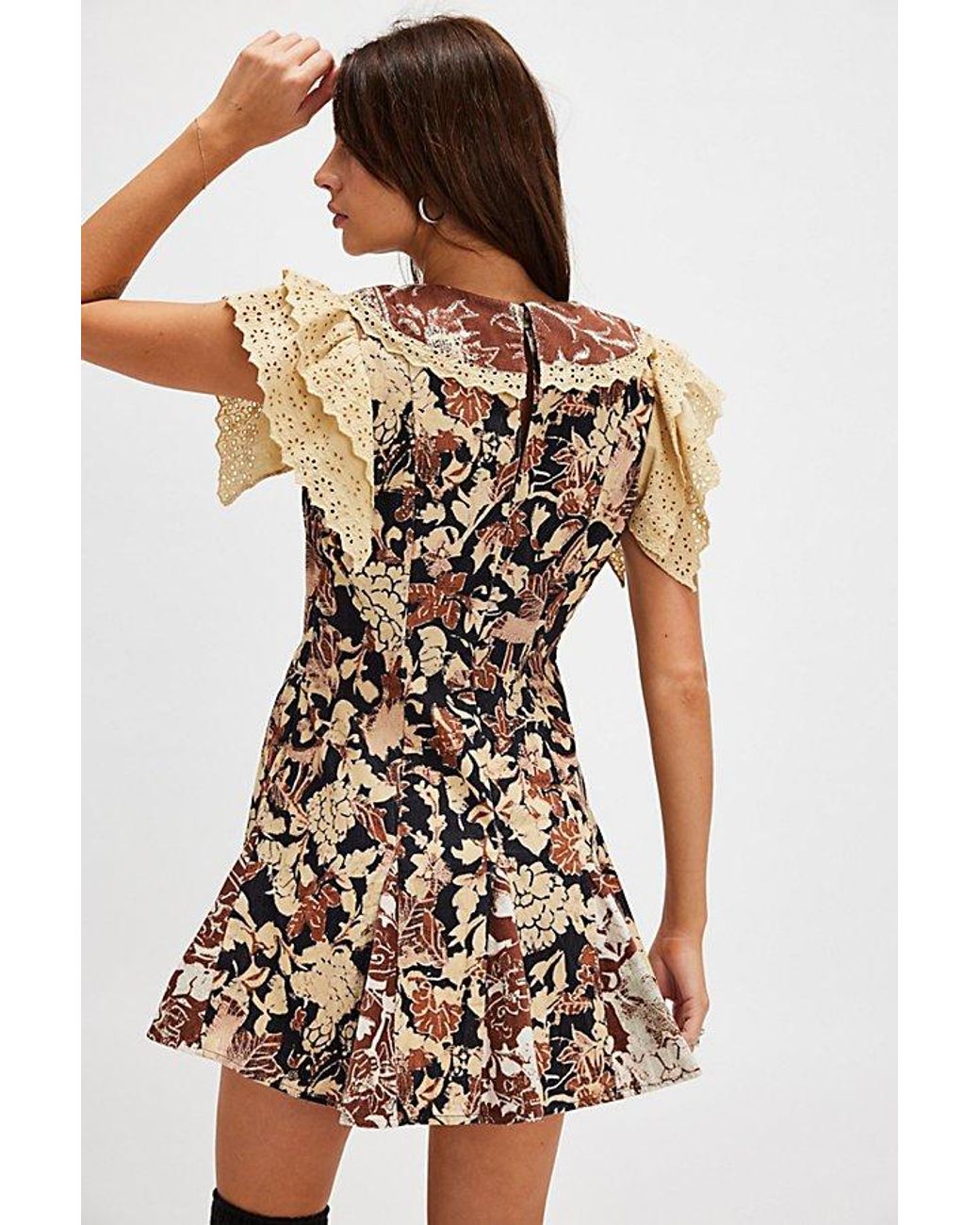 blue crochet mini dress Floral Crochet Mini Dress | CALLE DEL MAR