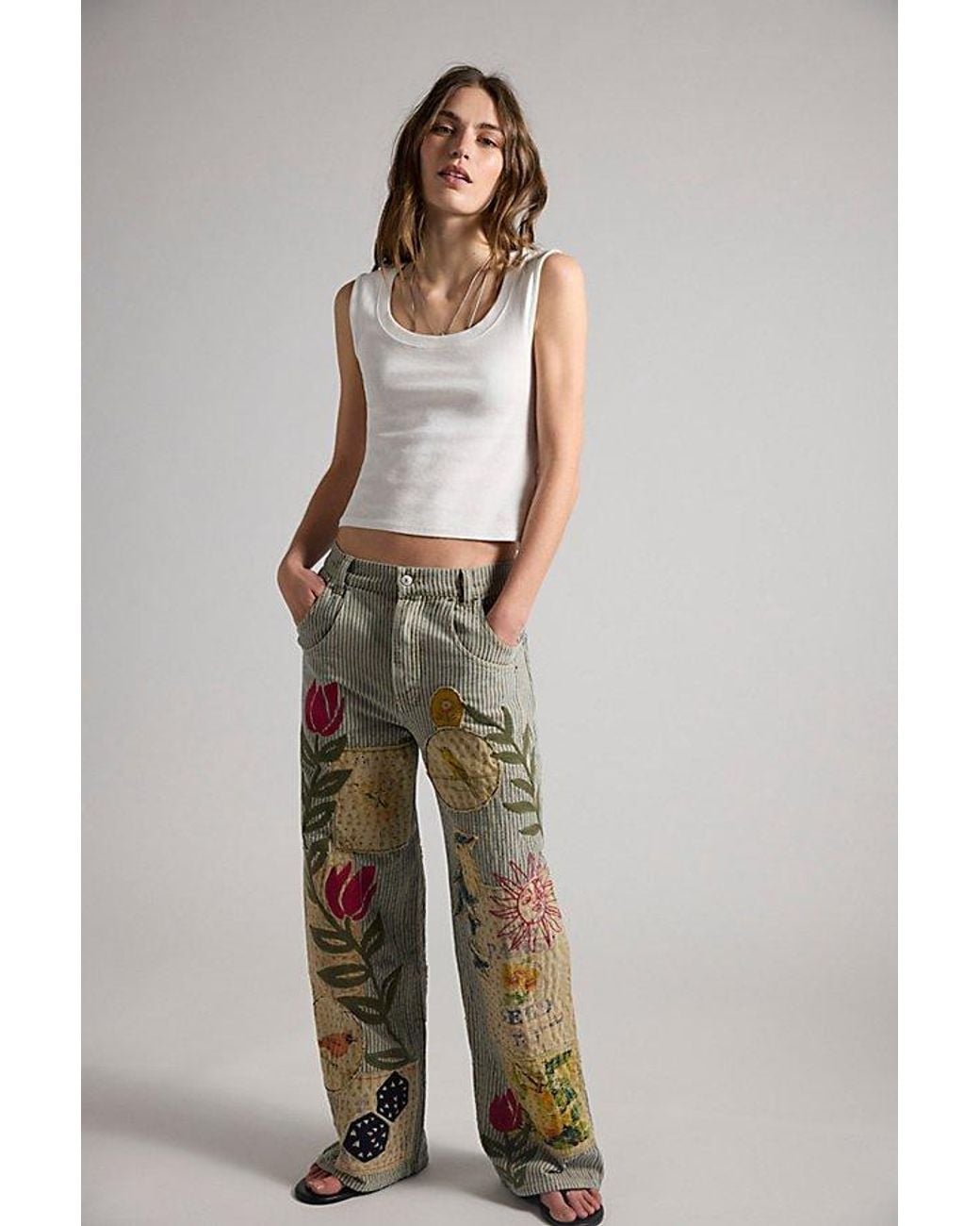 Free People Multicolor Holland Boyfriend Jeans