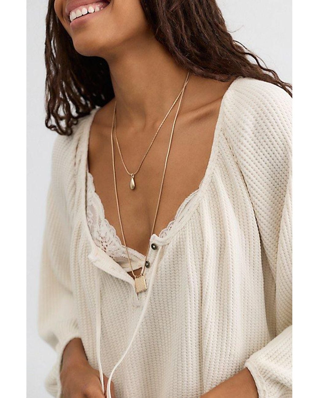 Free People Multicolor Ali Thermal Henley