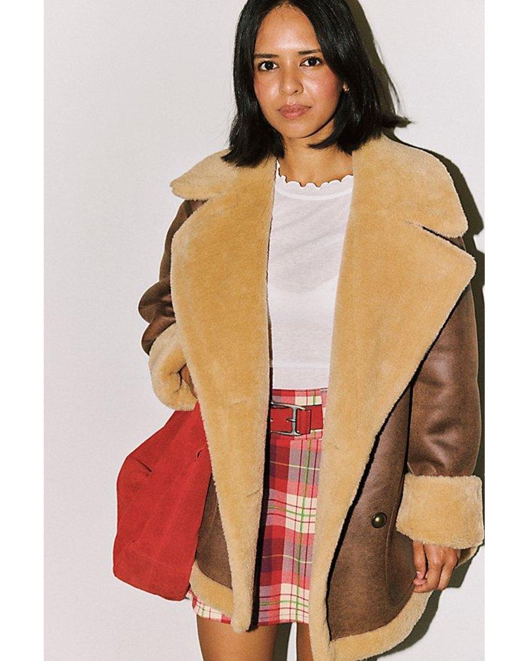 Free People Mari Reversible Coat Jacket in Gray | Lyst