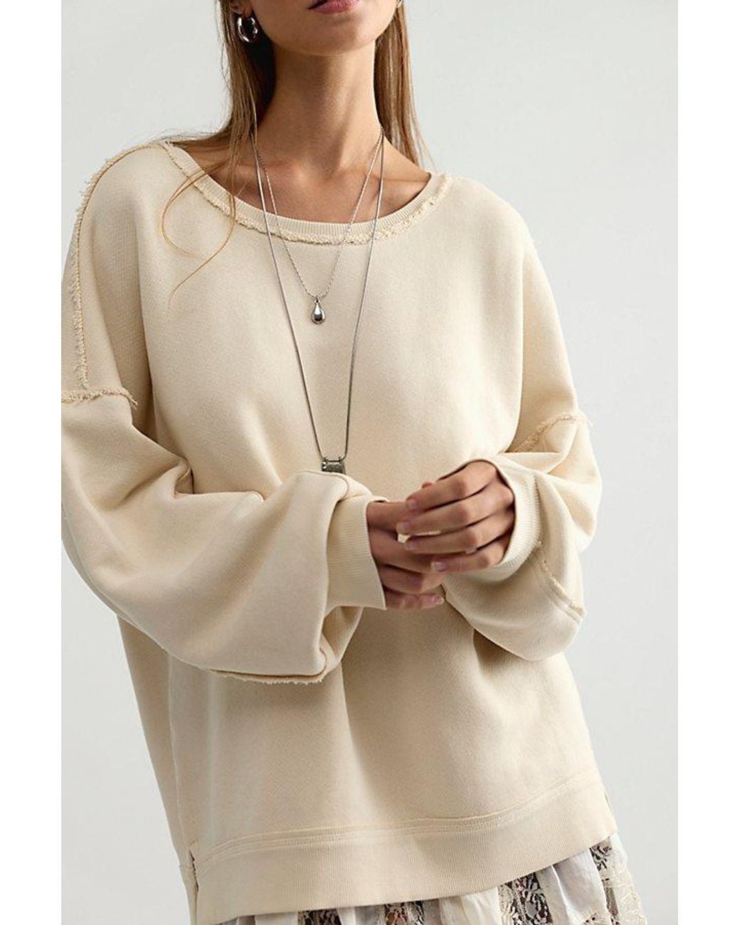 Free People Multicolor Faded Memory Long Sleeve Pullover