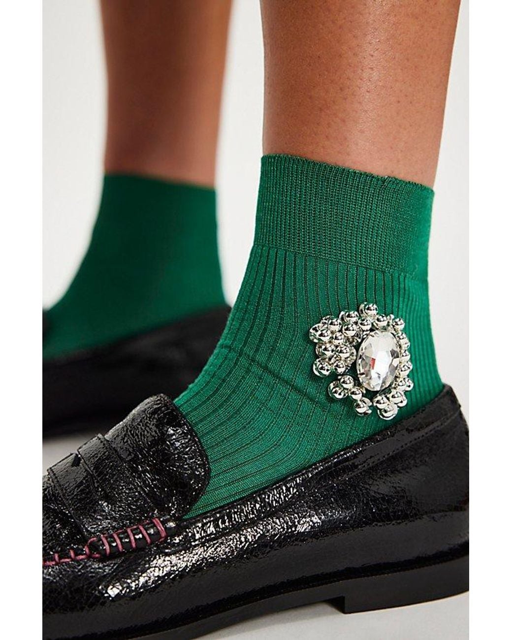 Maria La Rosa Green Aisha Socks By