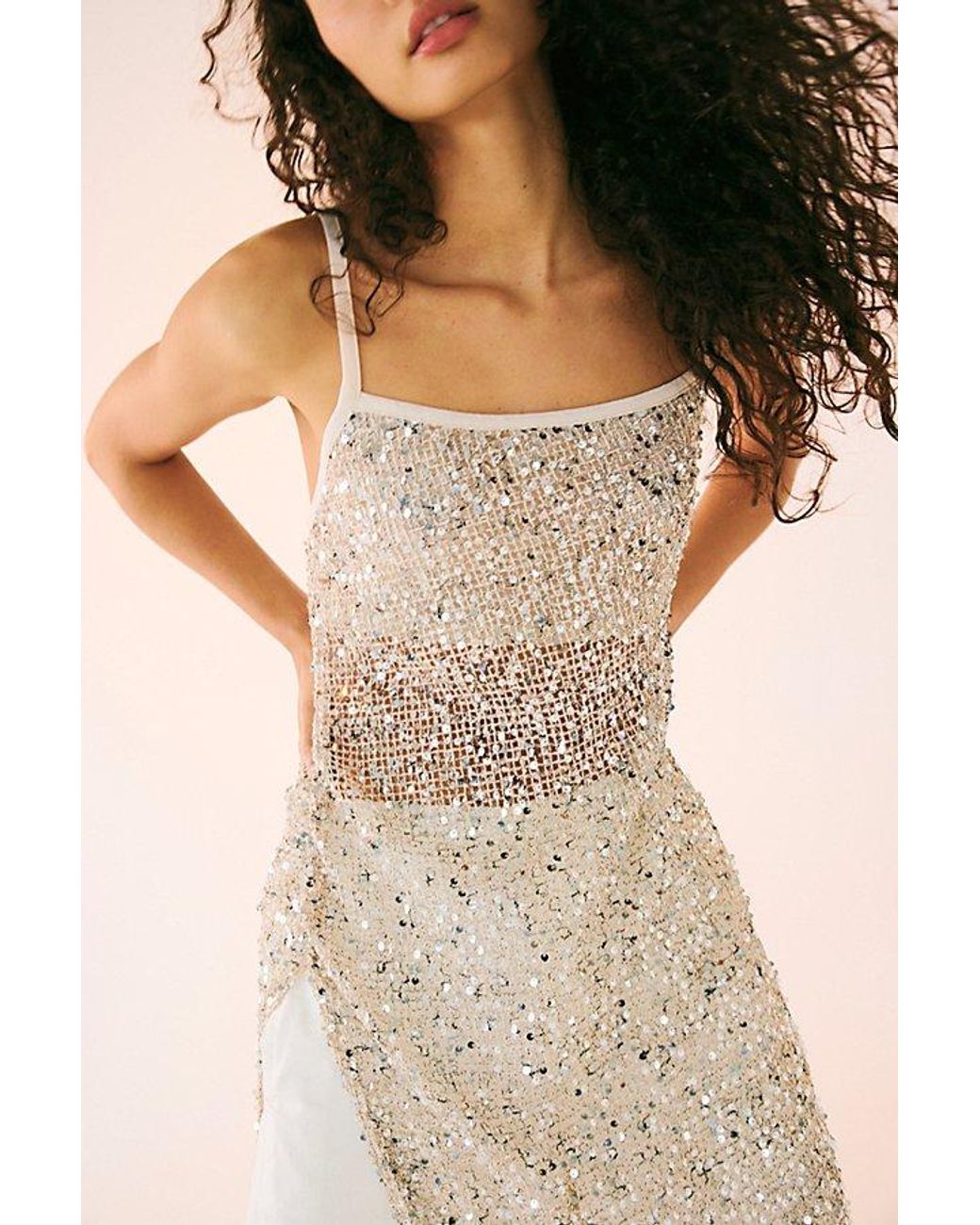 Free People Natural Midnight Dream Maxi Top