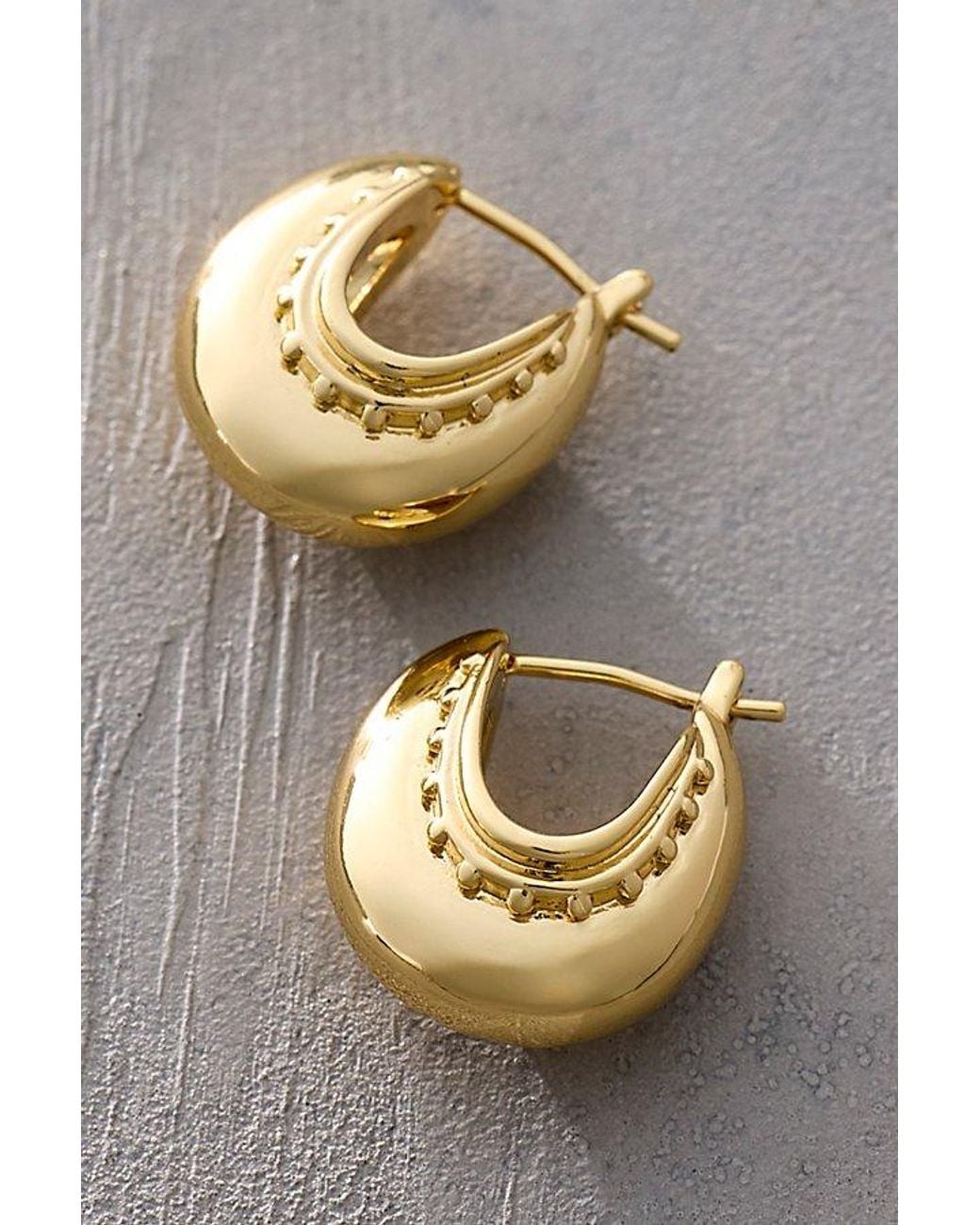 Daisy London Gray X Free People Helena Hoop Earrings