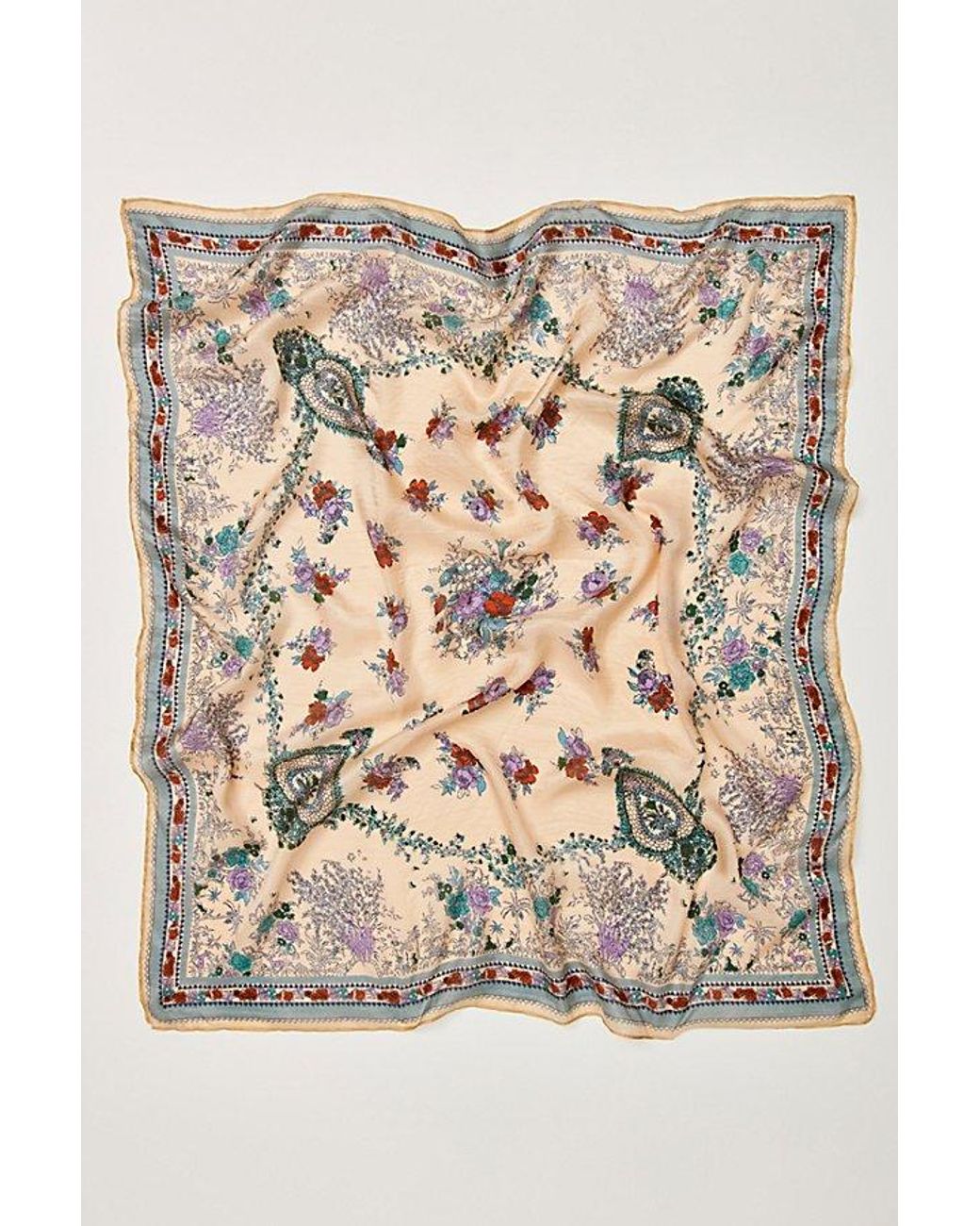 Free People Multicolor So Silk Printed Bandana