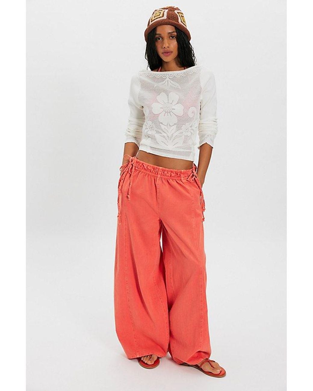 free-est Red Sun Dazed Pants By