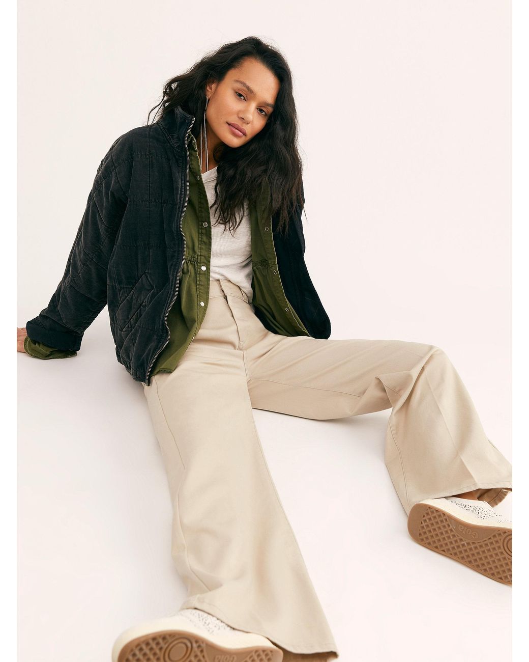 Dickies High-rise Wide Pants in Khaki 