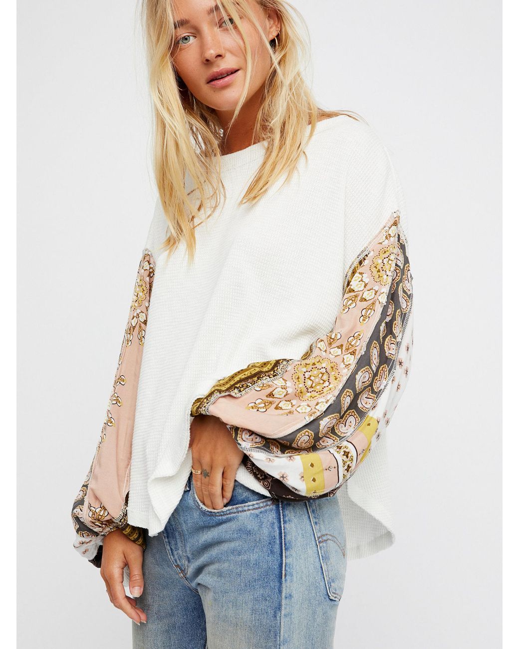 Free People We The Free Blossom Thermal Top in White Lyst
