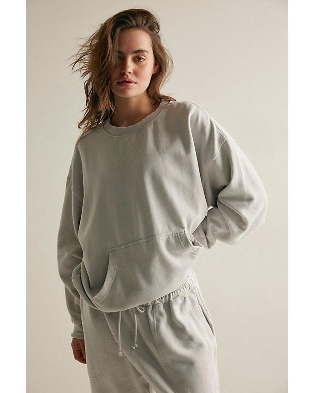 Intimately By Free People Brown Slow It Down Pullover By