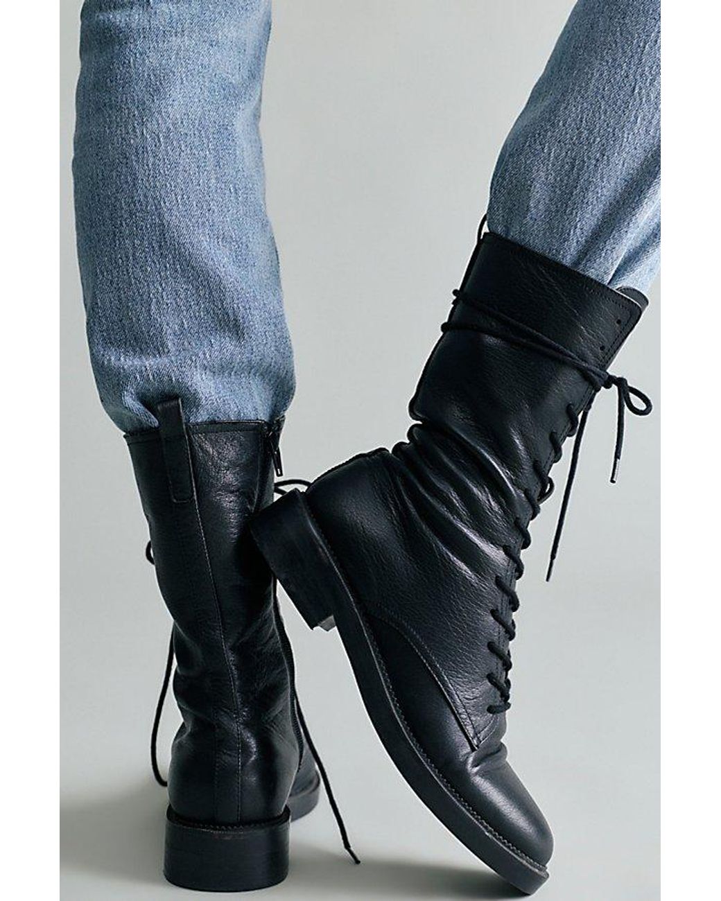 Silent D Black Cult Classic Combat Boots