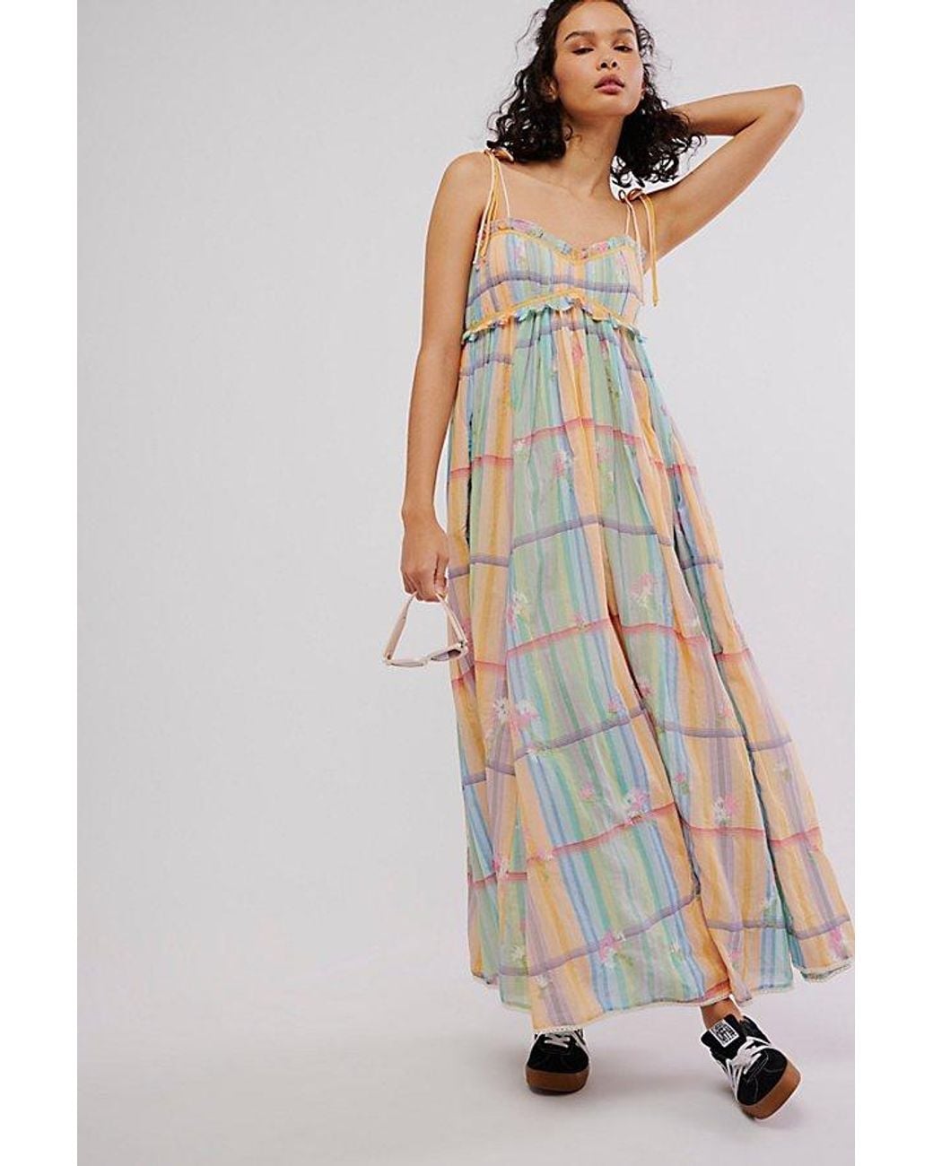 chinese dress ladies Free People Womens Will Wait for You Boho Floral Maxi Dress Tan XS at  Amazon Women's Clothing store