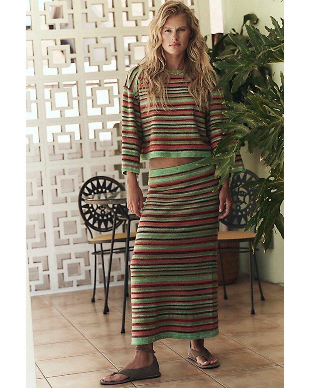 free-est Brown Sunbeam Sweater Set By