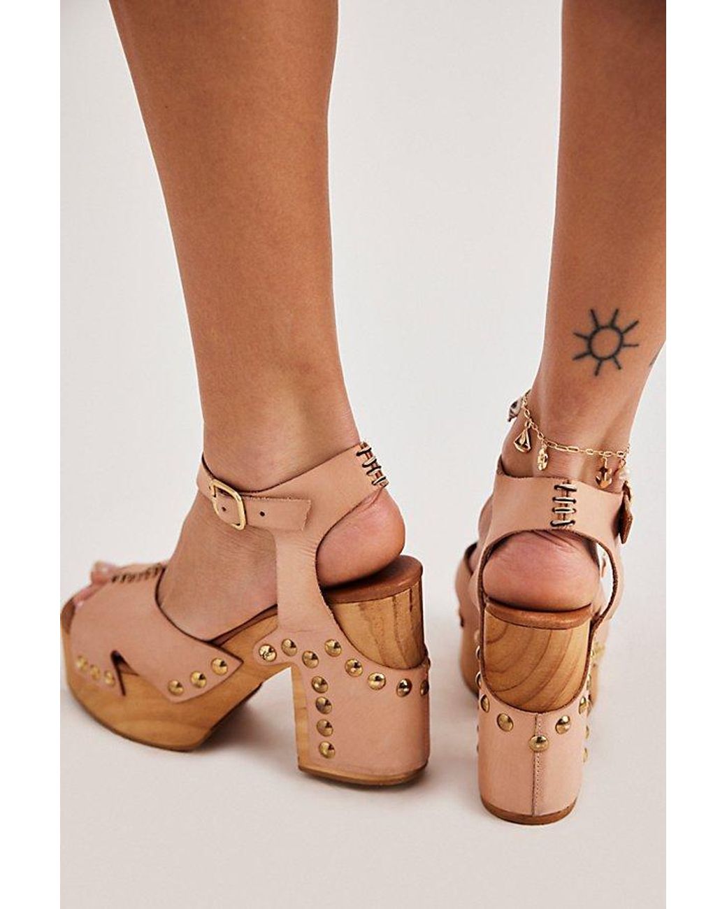 Free People Brown Cecily Clogs